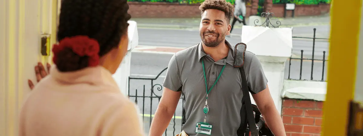 Handyman performing home repair and maintenance tasks